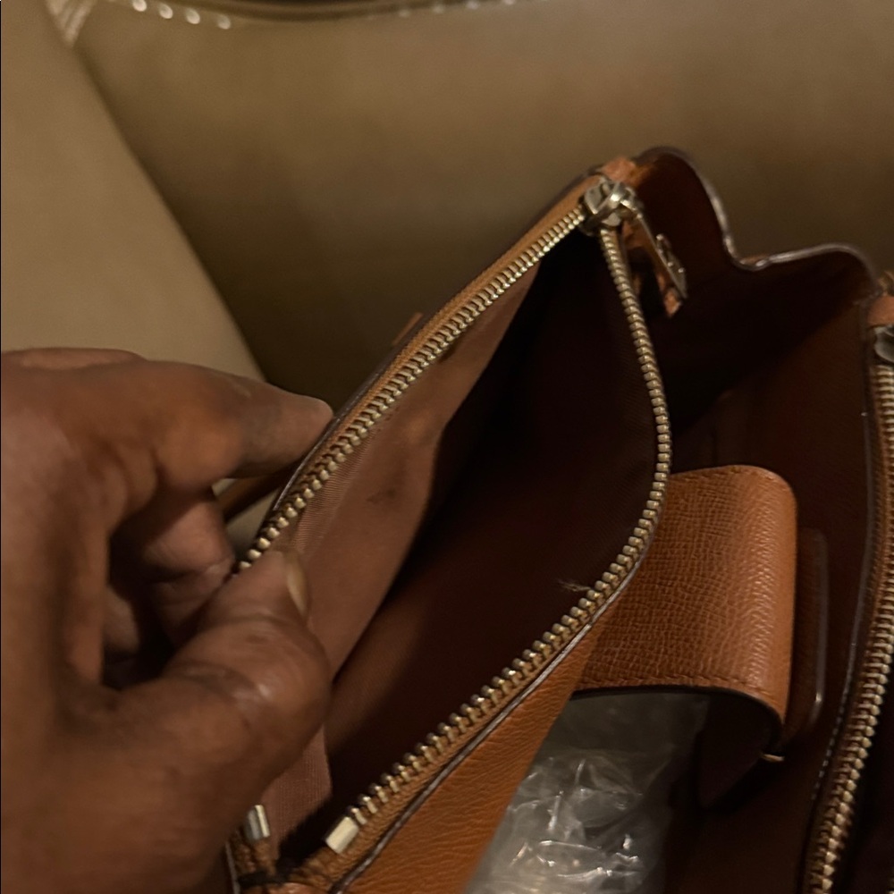 Coach Brown Leather Shoulder Bag - Picture 9 of 11